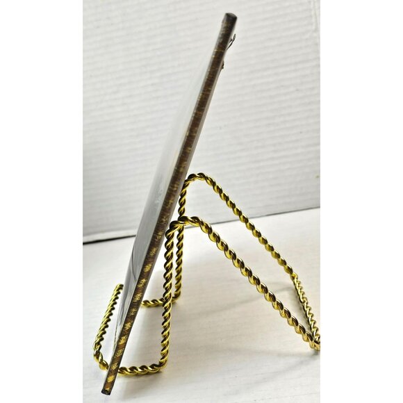 Vintage Silhouette Reverse Paint Art Glass Pictures With Brass Frames 6x8 - Picture 7 of 13